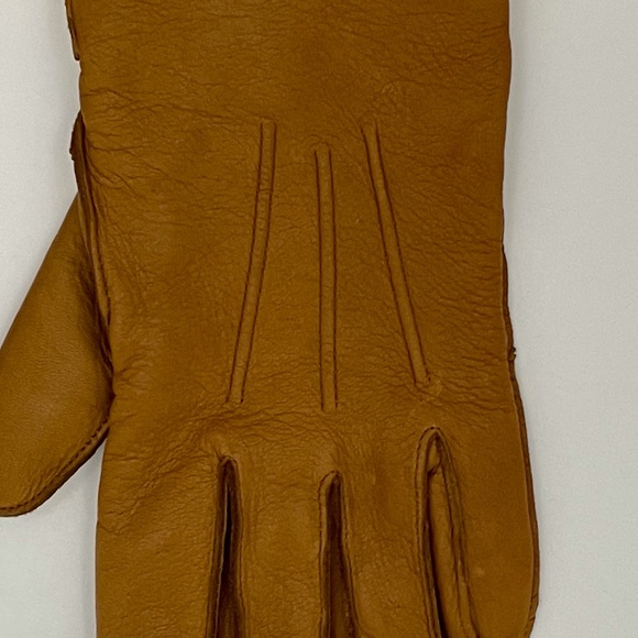 Eddie Bauer Deer Skin Gloves with Ribbed cuffs - Picture 3 of 7